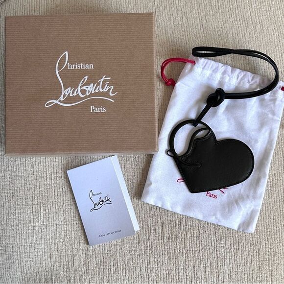 NEW Christian Louboutin Logo Heart Bag Charm